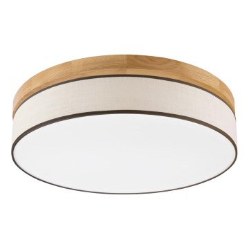 Brilagi - Lámpara de techo LED BELLADONNA LED/36W/230V diámetro 50 cm crema/roble