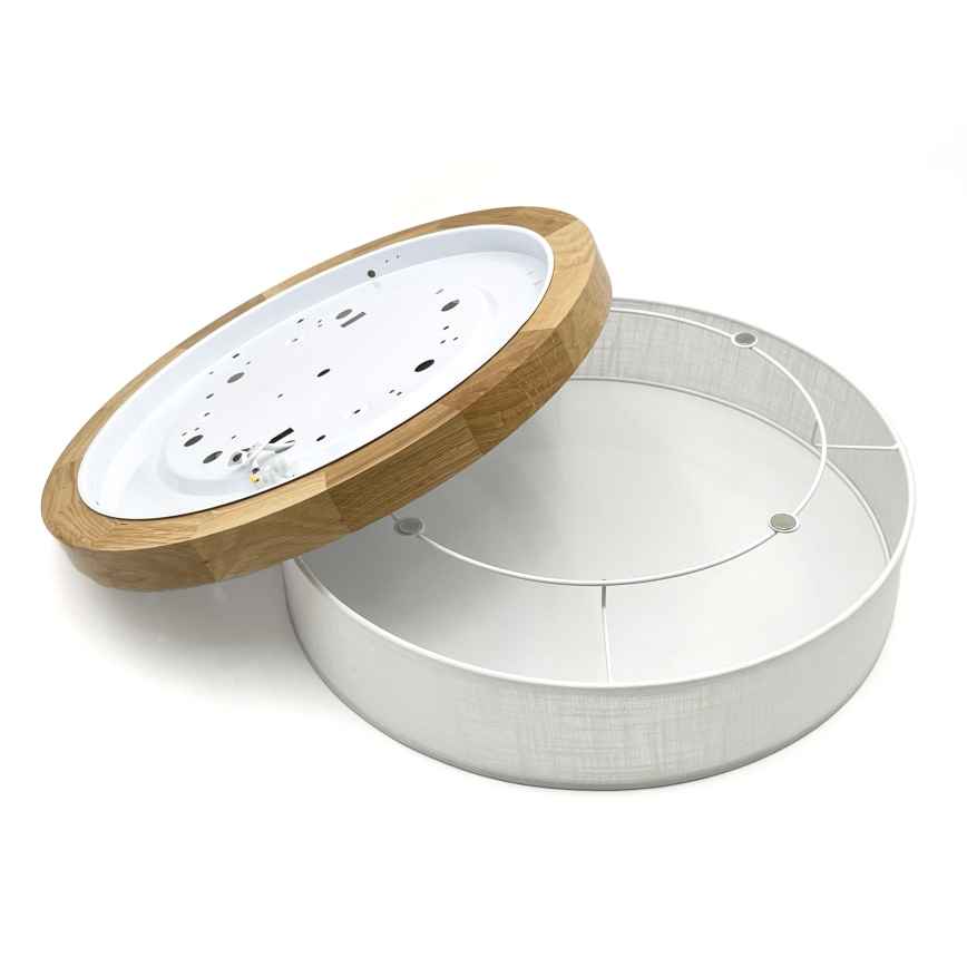 Brilagi - Lámpara de techo LED BELLADONNA LED/36W/230V Ø 40 cm blanca / roble