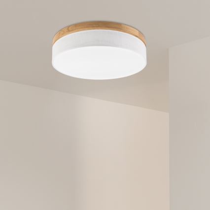 Brilagi - Lámpara de techo LED BELLADONNA LED/36W/230V Ø 50 cm blanca/madera