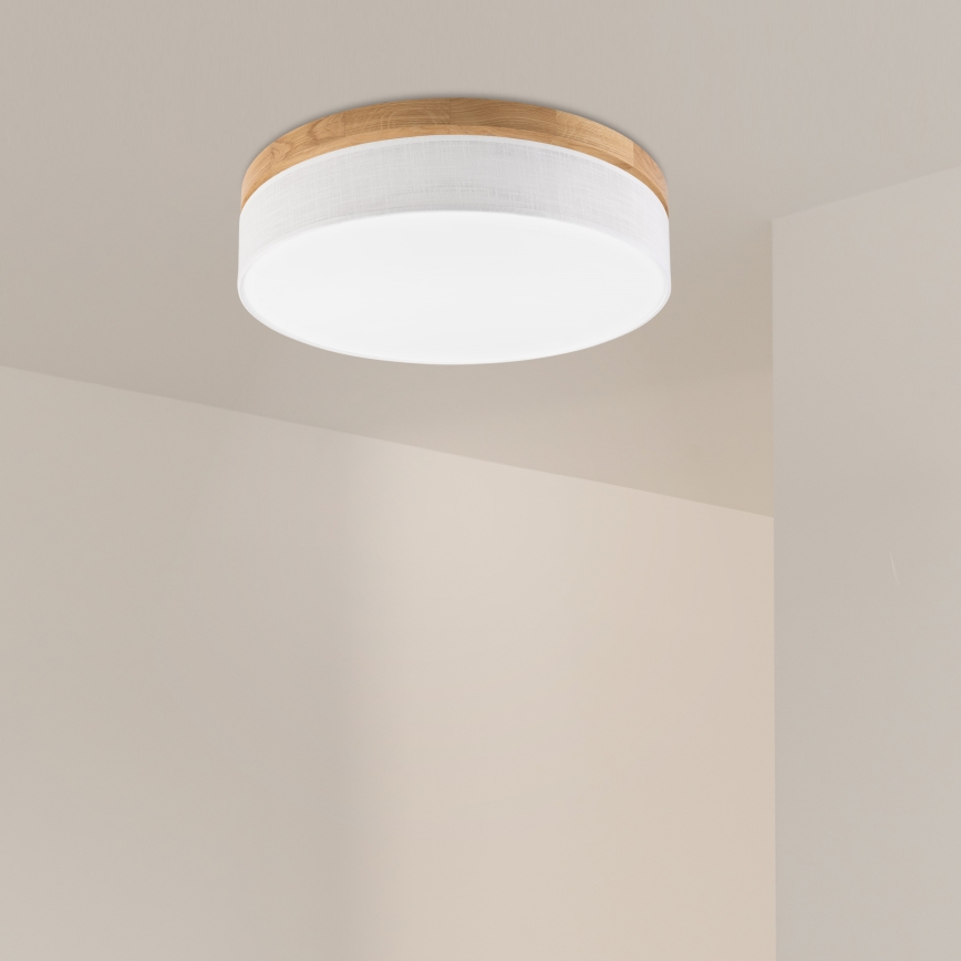 Brilagi - Lámpara de techo LED BELLADONNA LED/36W/230V Ø 50 cm blanca/madera