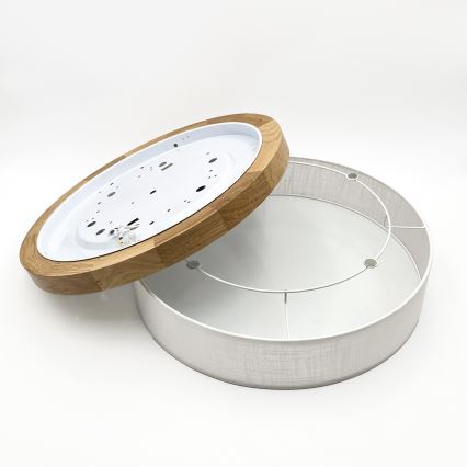 Brilagi - Lámpara de techo LED BELLADONNA LED/36W/230V Ø 50 cm blanca/madera
