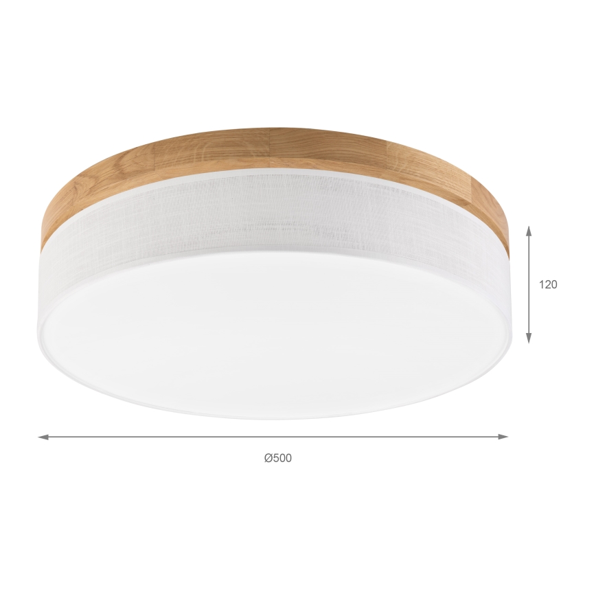 Brilagi - Lámpara de techo LED BELLADONNA LED/36W/230V Ø 50 cm blanca/madera