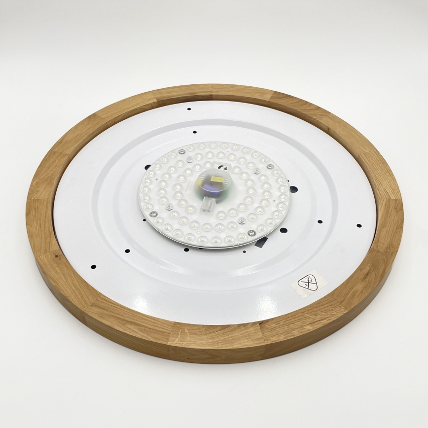 Brilagi - Lámpara de techo LED BELLADONNA LED/36W/230V Ø 50 cm crema/roble