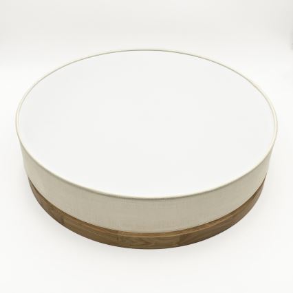 Brilagi - Lámpara de techo LED BELLADONNA LED/36W/230V Ø 50 cm crema/roble