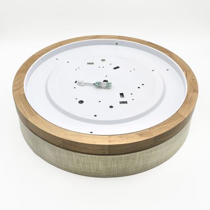 Brilagi - Lámpara de techo LED BELLADONNA LED/36W/230V Ø 50 cm crema/roble