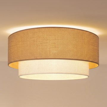 Brilagi - Lámpara de techo LED BOHO ECO 1xE27/10W/230V diámetro 40 cm beige/crema