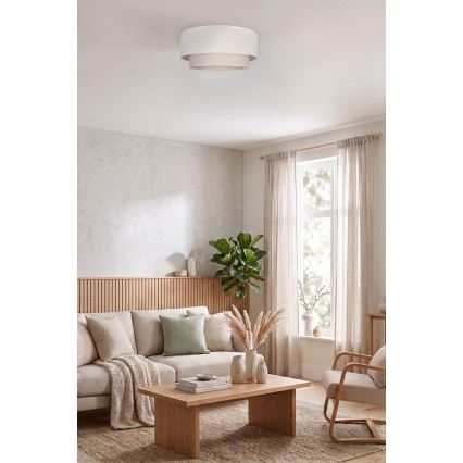 Brilagi - Lámpara de techo LED BOHO ECO 1xE27/10W/230V Ø 40 cm crema