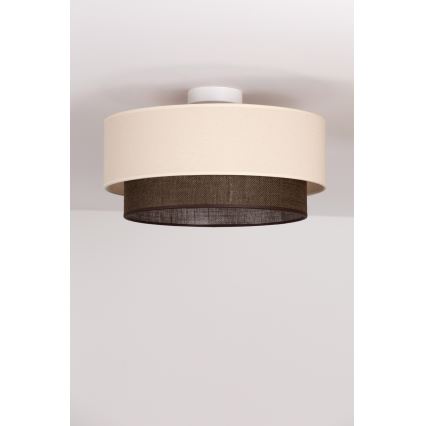 Brilagi - Lámpara de techo LED BOHO STYLE 1xE27/15W/230V Ø 40 cm crema/marrón