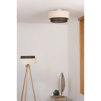 Brilagi - Lámpara de techo LED BOHO STYLE 1xE27/15W/230V Ø 40 cm crema/marrón