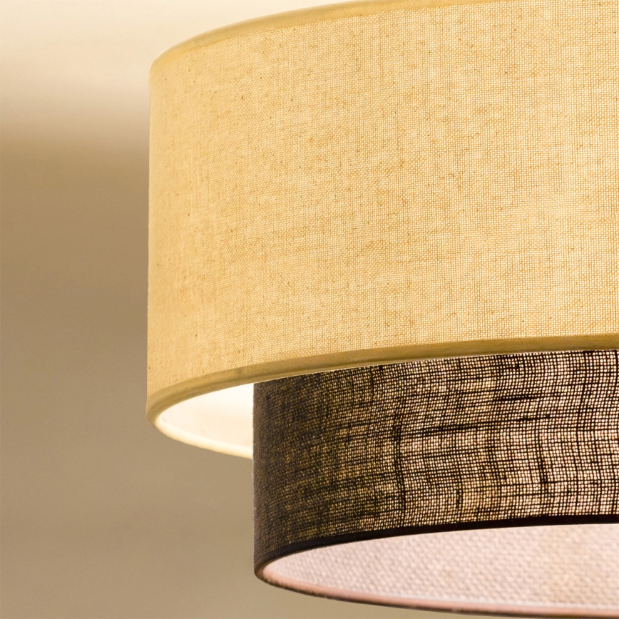 Brilagi - Lámpara de techo LED BOHO STYLE 1xE27/15W/230V Ø 40 cm crema/marrón