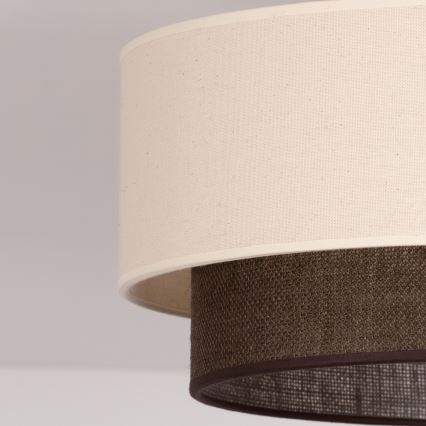 Brilagi - Lámpara de techo LED BOHO STYLE 1xE27/15W/230V Ø 40 cm crema/marrón