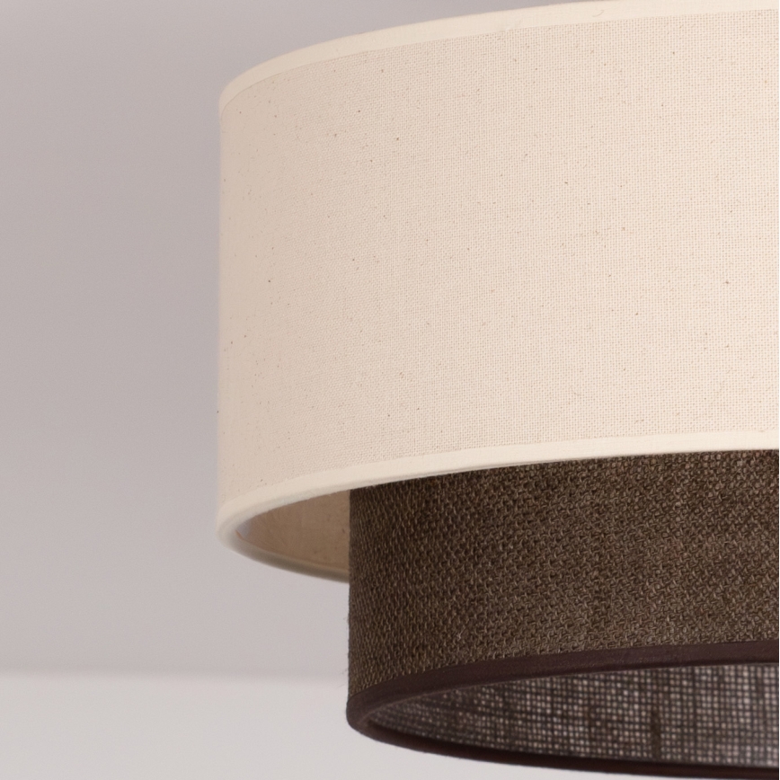 Brilagi - Lámpara de techo LED BOHO STYLE 1xE27/15W/230V Ø 40 cm crema/marrón