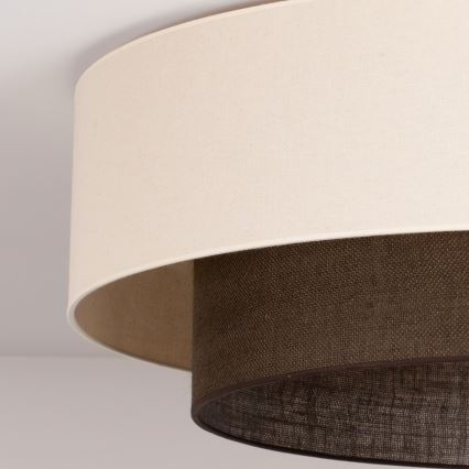 Brilagi - Lámpara de techo LED BOHO STYLE 3x E27/15W/230V Ø 80 cm crema/marrón