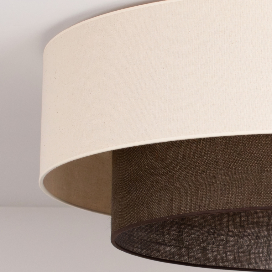 Brilagi - Lámpara de techo LED BOHO STYLE 3x E27/15W/230V Ø 80 cm crema/marrón