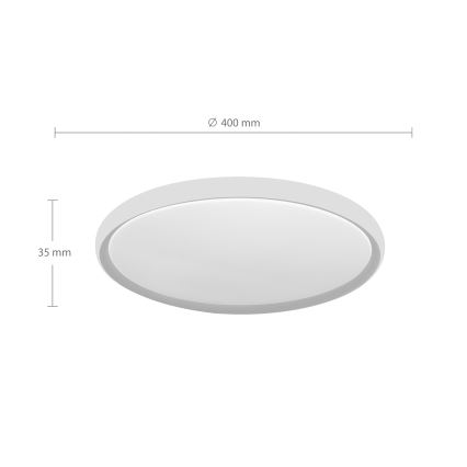 Brilagi - Lámpara de techo LED CARLOS LED/24W/230V Ø 40 cm blanca