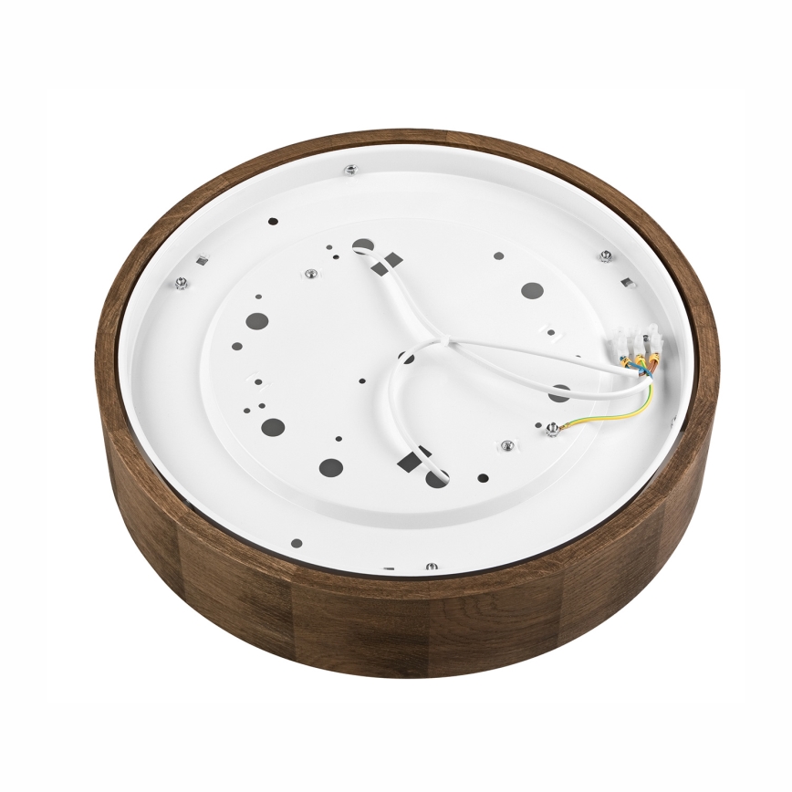 Brilagi - Lámpara de techo LED CARVALHO 2xE27/60W/230V roble nogal Ø 37 cm