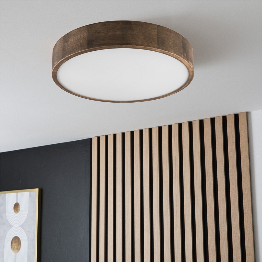 Brilagi - Lámpara de techo LED CARVALHO 3xE27/60W/230V roble nogal Ø 47 cm