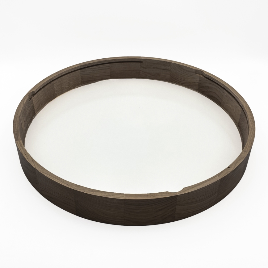 Brilagi - Lámpara de techo LED CARVALHO 4xE27/60W/230V, acabado roble/nogal, diámetro 57,5 cm