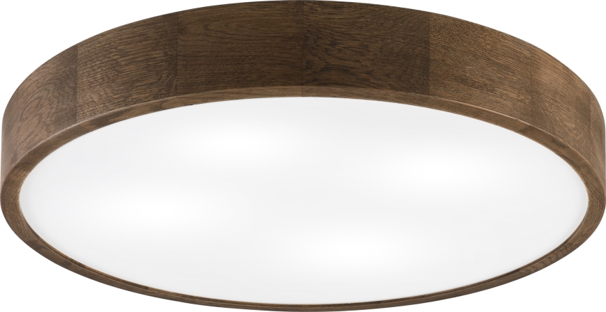 Brilagi - Lámpara de techo LED CARVALHO 4xE27/60W/230V nuez Ø 57,5 cm