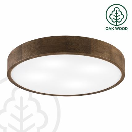 Brilagi - Lámpara de techo LED CARVALHO 4xE27/60W/230V nuez Ø 57,5 cm