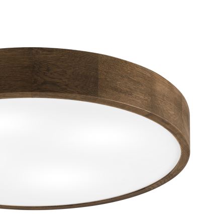 Brilagi - Lámpara de techo LED CARVALHO 4xE27/60W/230V nuez Ø 57,5 cm