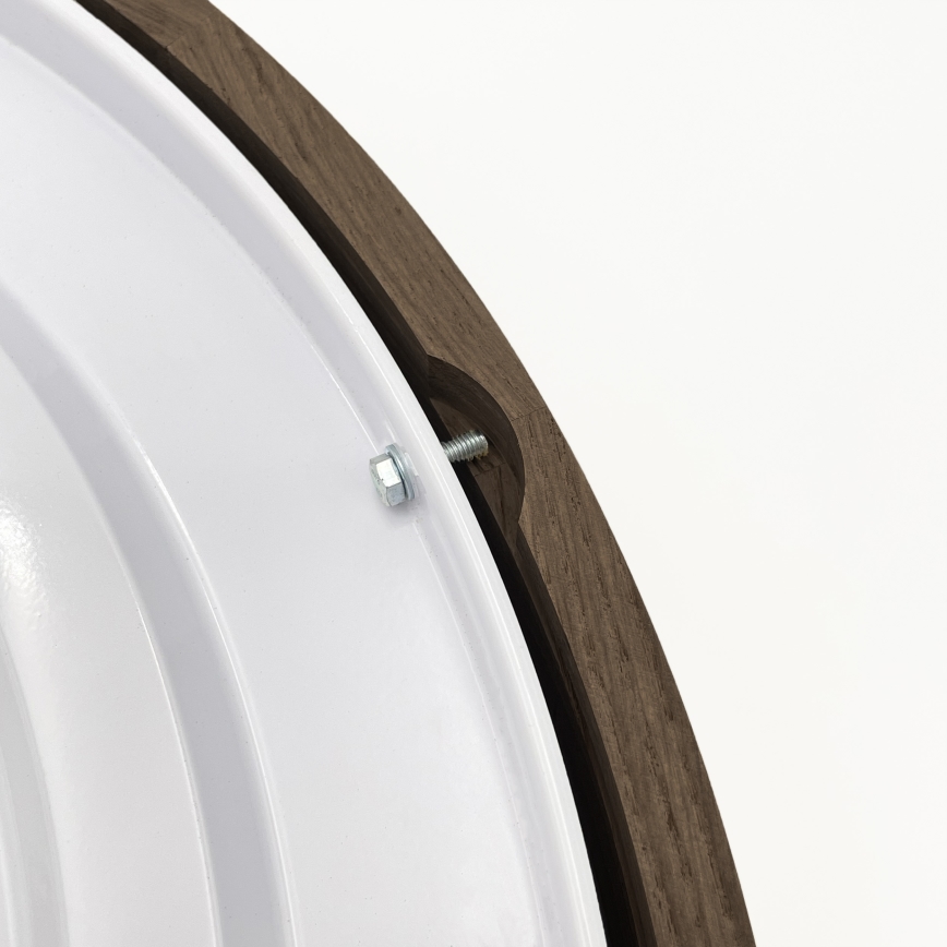 Brilagi - Lámpara de techo LED CARVALHO 4xE27/60W/230V nuez Ø 57,5 cm