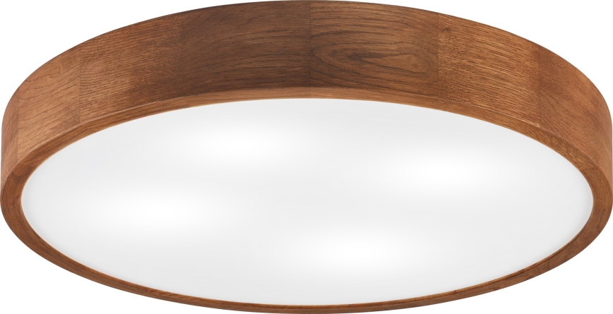 Brilagi - Lámpara de techo LED CARVALHO 4xE27/60W/230V roble cereza Ø 57,5 cm