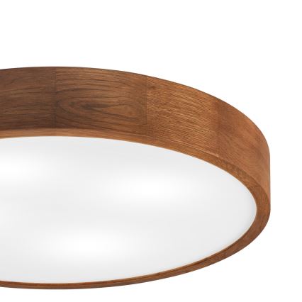 Brilagi - Lámpara de techo LED CARVALHO 4xE27/60W/230V roble cereza Ø 57,5 cm