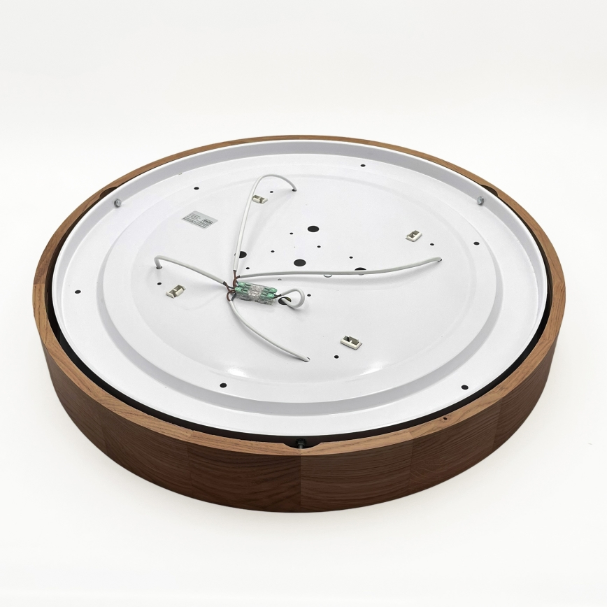 Brilagi - Lámpara de techo LED CARVALHO 4xE27/60W/230V roble cereza Ø 57,5 cm