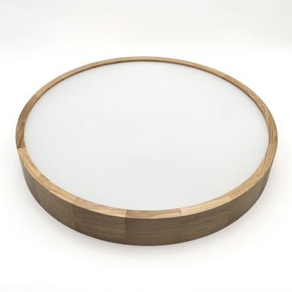 Brilagi - Lámpara de techo LED CARVALHO 4xE27/60W/230V roble, Ø 57,5 cm