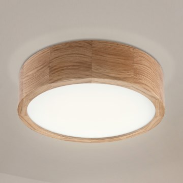 Brilagi - Lámpara de techo LED CARVALHO LED/20W/230V roble Ø 27,5 cm
