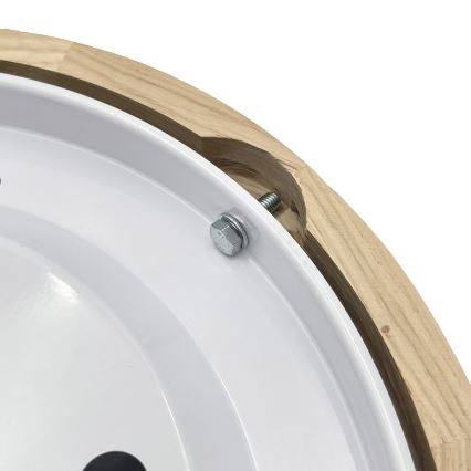 Brilagi - Lámpara de techo LED CARVALHO LED/20W/230V roble Ø 27,5 cm