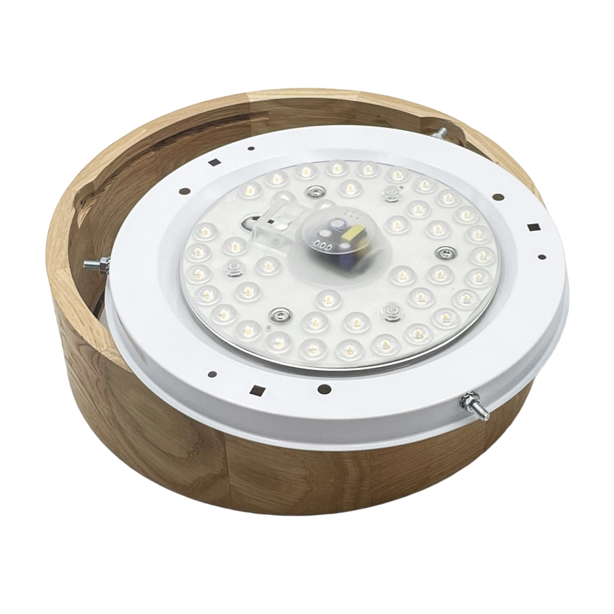 Brilagi - Lámpara de techo LED CARVALHO LED/20W/230V roble Ø 27,5 cm