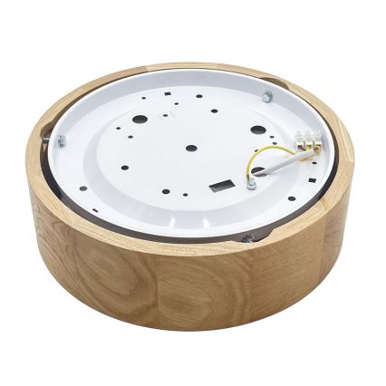 Brilagi - Lámpara de techo LED CARVALHO LED/20W/230V roble Ø 27,5 cm