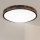 Brilagi - Lámpara de techo LED CARVALHO SLIM SMOKEY LED/36W/230V, acabado roble, diámetro 47,5 cm