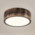 Brilagi - Lámpara de techo LED CARVALHO SMOKEY LED/20W/230V roble, Ø 27,5 cm