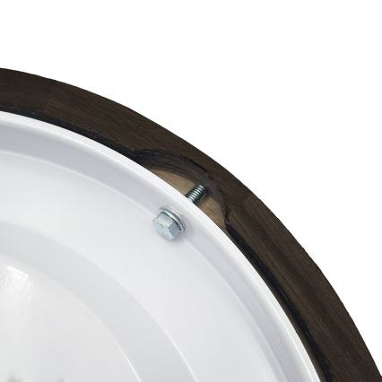 Brilagi - Lámpara de techo LED CARVALHO SMOKEY LED/20W/230V roble, Ø 27,5 cm