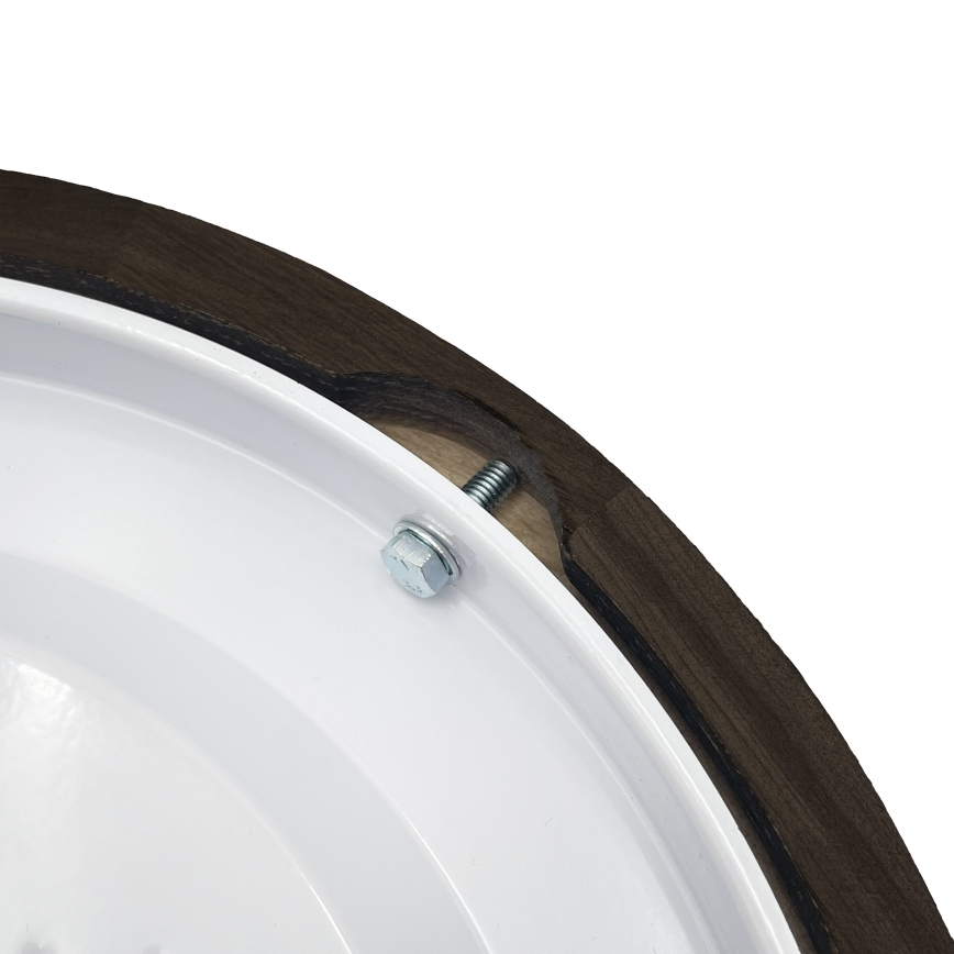 Brilagi - Lámpara de techo LED CARVALHO SMOKEY LED/20W/230V roble, Ø 27,5 cm