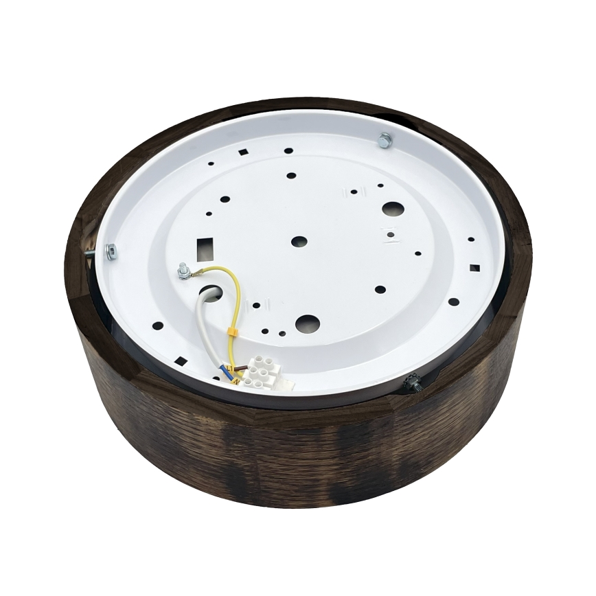 Brilagi - Lámpara de techo LED CARVALHO SMOKEY LED/20W/230V roble, Ø 27,5 cm