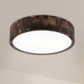 Brilagi - Lámpara de techo LED CARVALHO SMOKEY LED/36W/230V, acabado roble, diámetro 37,5 cm