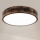 Brilagi - Lámpara de techo LED CARVALHO SMOKEY LED/36W/230V roble, diámetro 47,5 cm