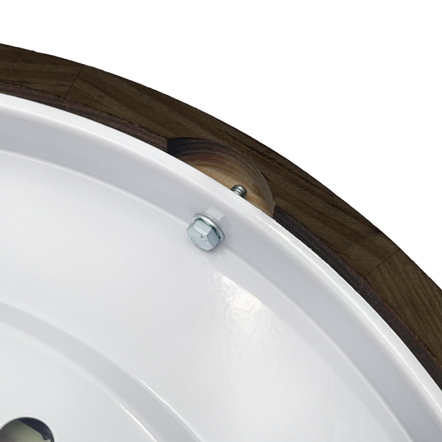 Brilagi - Lámpara de techo LED CARVALHO SMOKEY LED/36W/230V roble, diámetro 47,5 cm