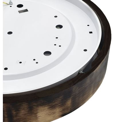 Brilagi - Lámpara de techo LED CARVALHO SMOKEY LED/36W/230V roble, diámetro 47,5 cm