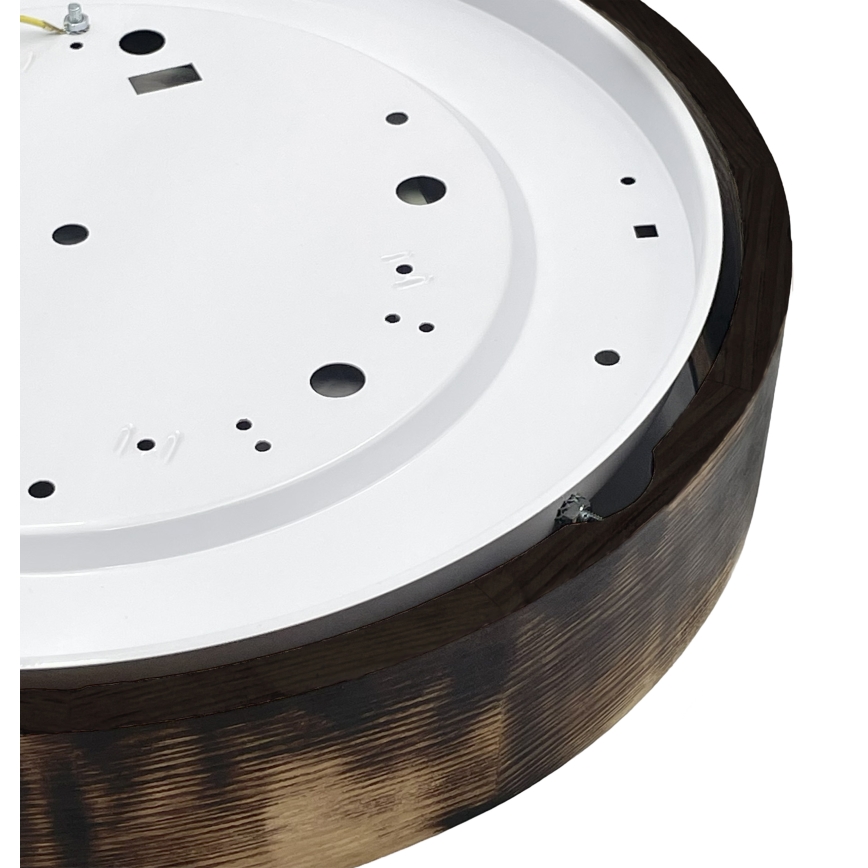 Brilagi - Lámpara de techo LED CARVALHO SMOKEY LED/36W/230V roble, diámetro 47,5 cm