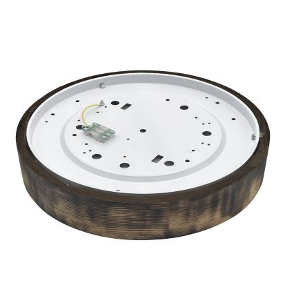 Brilagi - Lámpara de techo LED CARVALHO SMOKEY LED/36W/230V roble, diámetro 47,5 cm