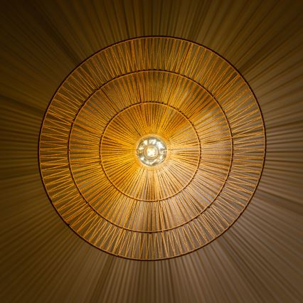 Brilagi - Lámpara de techo LED CERIA BOHO de montaje en superficie 1xE27/40W/230V diámetro 70 cm marrón