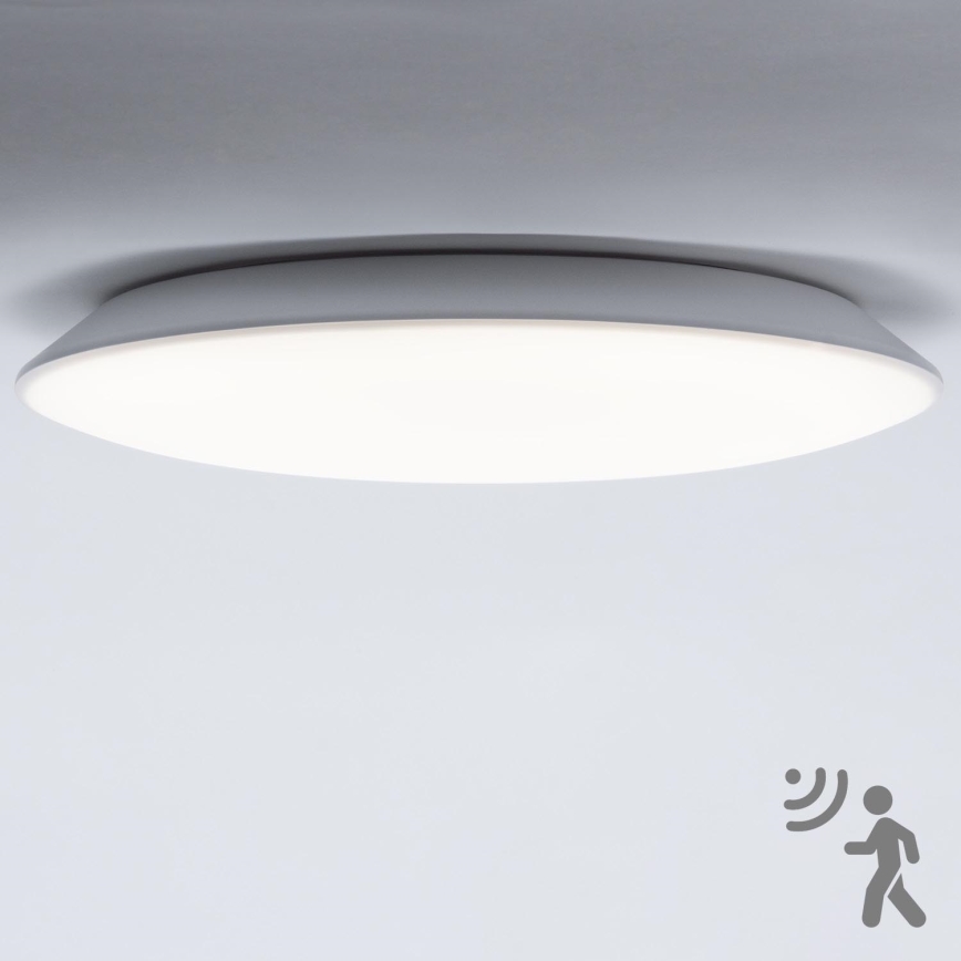 Brilagi - Lámpara de techo LED de baño con sensor VESTAS LED/18W/230V Ø 28 cm 4000K IP54