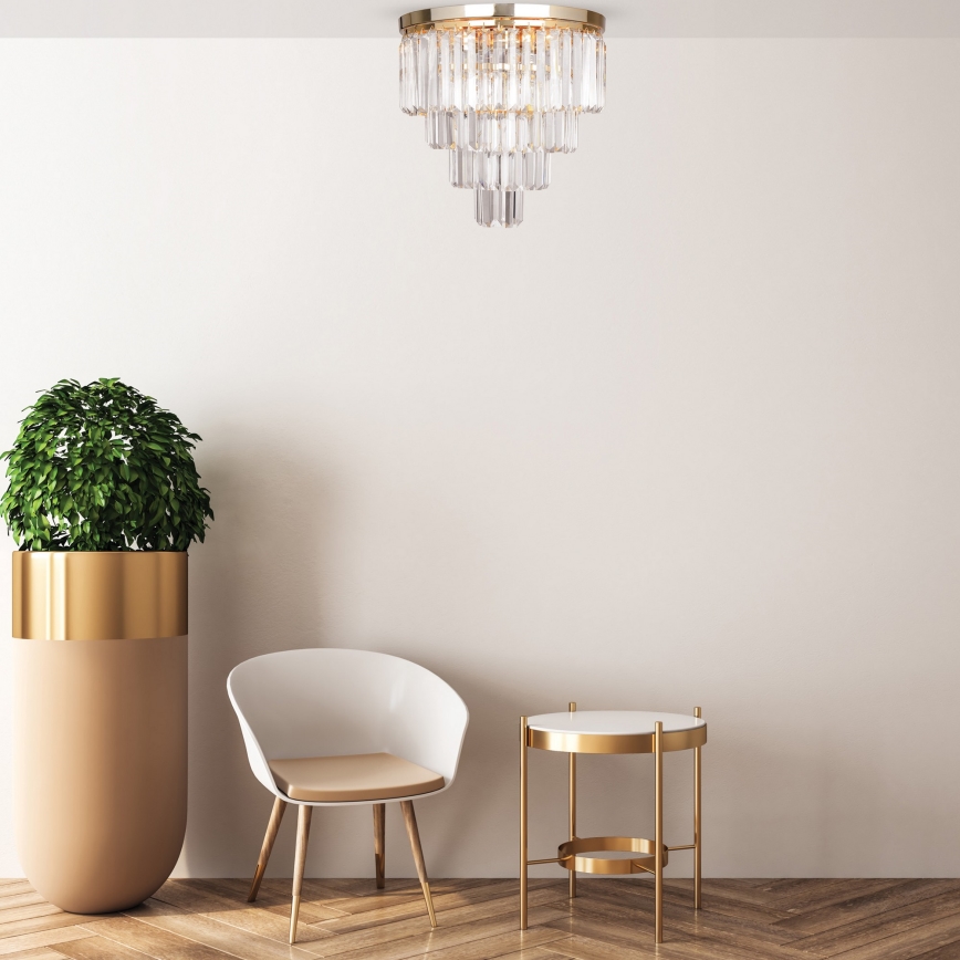 Brilagi - Lámpara de techo LED de cristal JEWEL 6xG9/42W/230V diámetro 50 cm