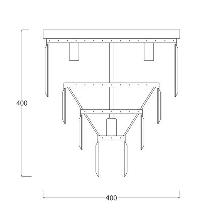 Brilagi - Lámpara de techo LED de cristal JEWEL 6xG9/42W/230V diámetro 50 cm