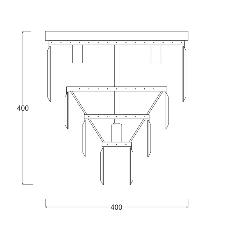 Brilagi - Lámpara de techo LED de cristal JEWEL 6xG9/42W/230V diámetro 50 cm